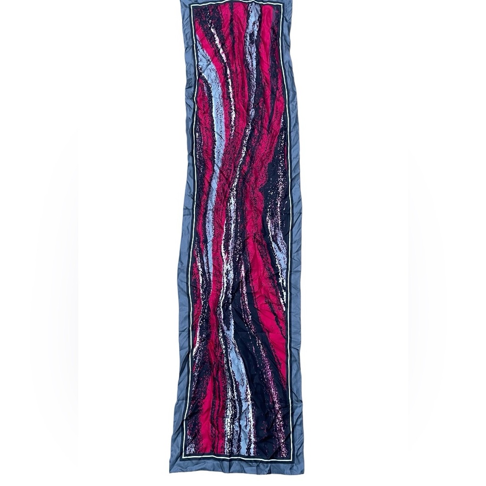Abstract Red and Black Scarf